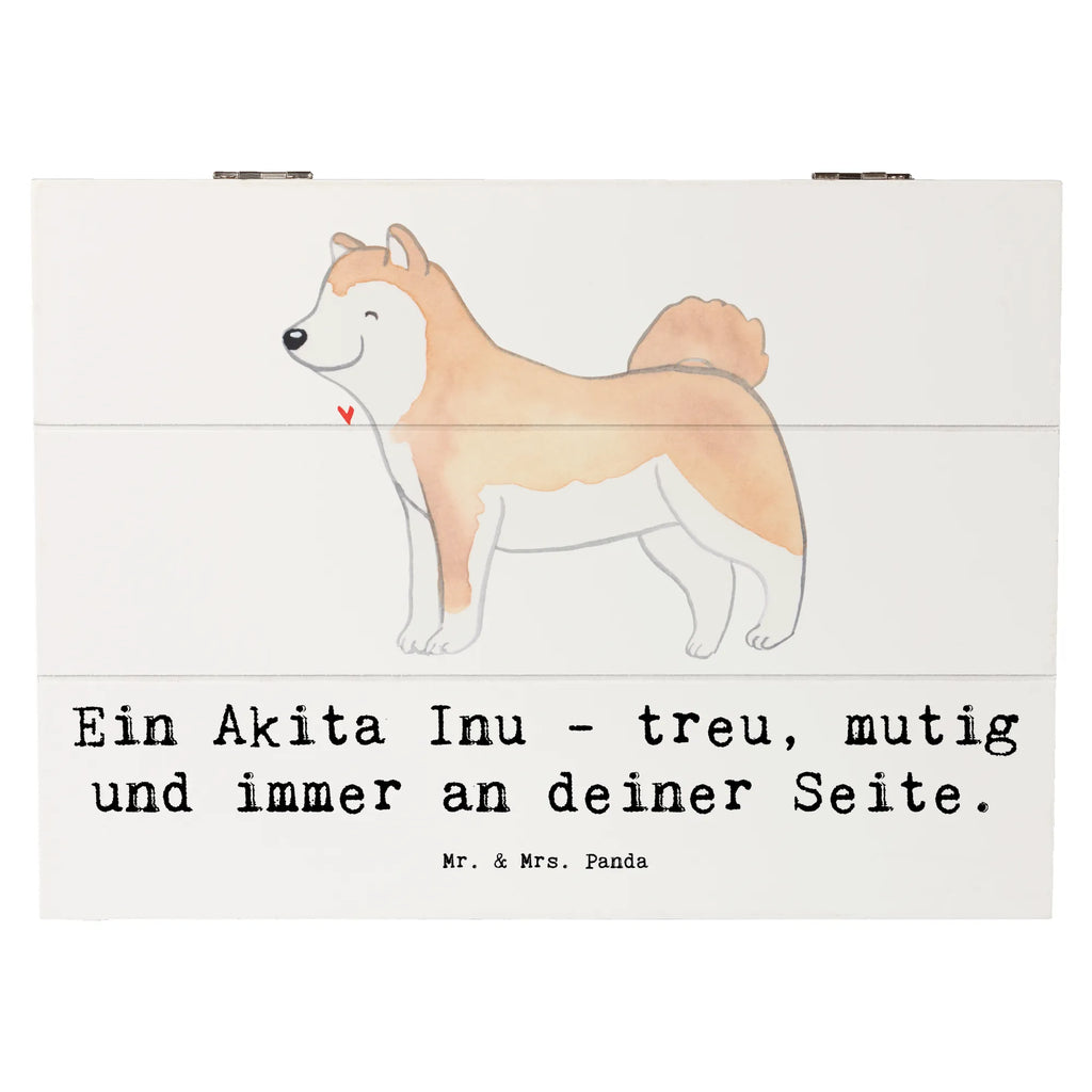 Holzkiste Akita Inu Freund Holzkiste, Kiste, Schatzkiste, Truhe, Schatulle, XXL, Erinnerungsbox, Erinnerungskiste, Dekokiste, Aufbewahrungsbox, Geschenkbox, Geschenkdose, Hund, Hunderasse, Rassehund, Hundebesitzer, Geschenk, Tierfreund, Schenken, Welpe