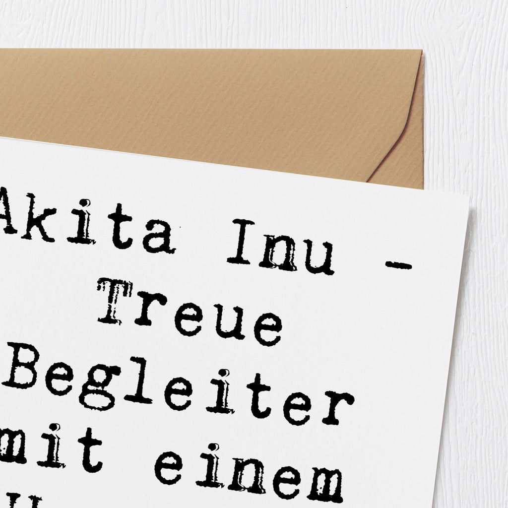 Deluxe Karte Spruch Akita Inu Herz Karte, Grußkarte, Klappkarte, Einladungskarte, Glückwunschkarte, Hochzeitskarte, Geburtstagskarte, Hochwertige Grußkarte, Hochwertige Klappkarte, Hund, Hunderasse, Rassehund, Hundebesitzer, Geschenk, Tierfreund, Schenken, Welpe