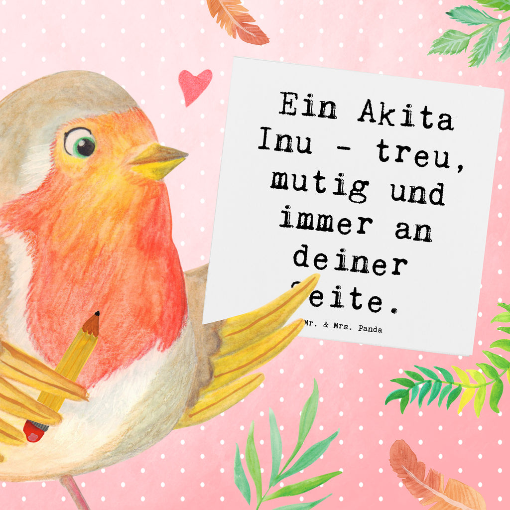 Deluxe Karte Spruch Akita Inu Freund Karte, Grußkarte, Klappkarte, Einladungskarte, Glückwunschkarte, Hochzeitskarte, Geburtstagskarte, Hochwertige Grußkarte, Hochwertige Klappkarte, Hund, Hunderasse, Rassehund, Hundebesitzer, Geschenk, Tierfreund, Schenken, Welpe