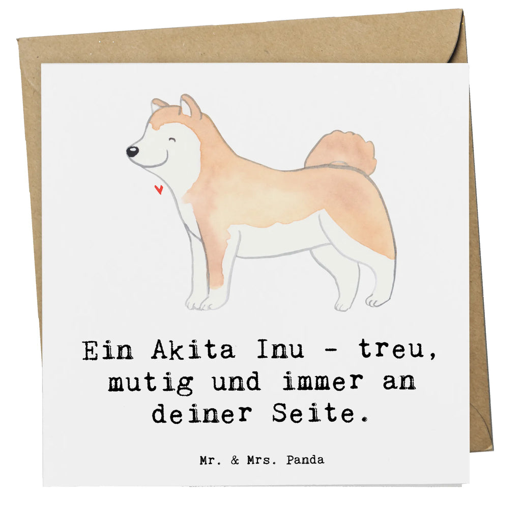 Deluxe Karte Akita Inu Freund Karte, Grußkarte, Klappkarte, Einladungskarte, Glückwunschkarte, Hochzeitskarte, Geburtstagskarte, Hochwertige Grußkarte, Hochwertige Klappkarte, Hund, Hunderasse, Rassehund, Hundebesitzer, Geschenk, Tierfreund, Schenken, Welpe