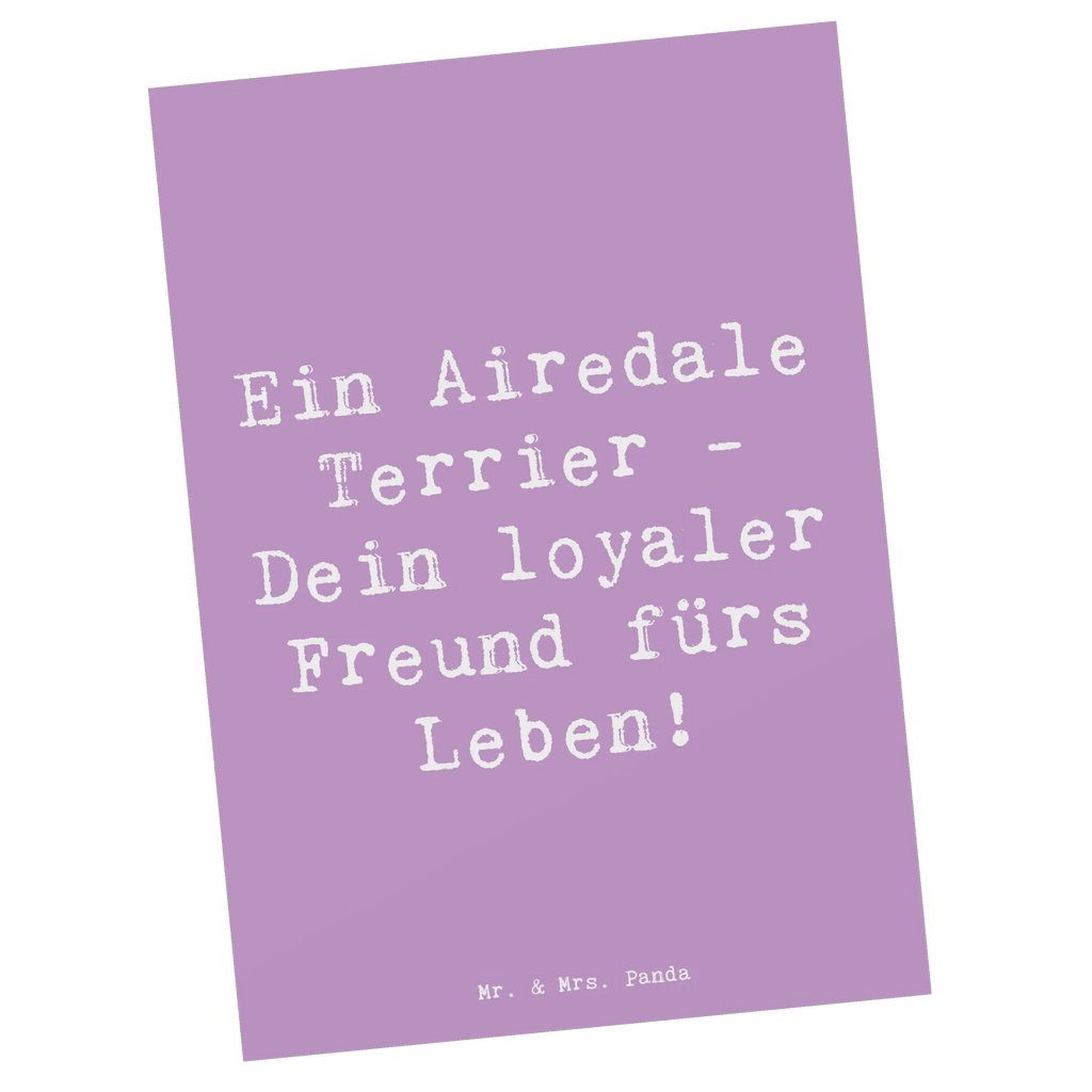 Postkarte Spruch Airedale Terrier Postkarte, Karte, Geschenkkarte, Grußkarte, Einladung, Ansichtskarte, Geburtstagskarte, Einladungskarte, Dankeskarte, Ansichtskarten, Einladung Geburtstag, Einladungskarten Geburtstag, Hund, Hunderasse, Rassehund, Hundebesitzer, Geschenk, Tierfreund, Schenken, Welpe