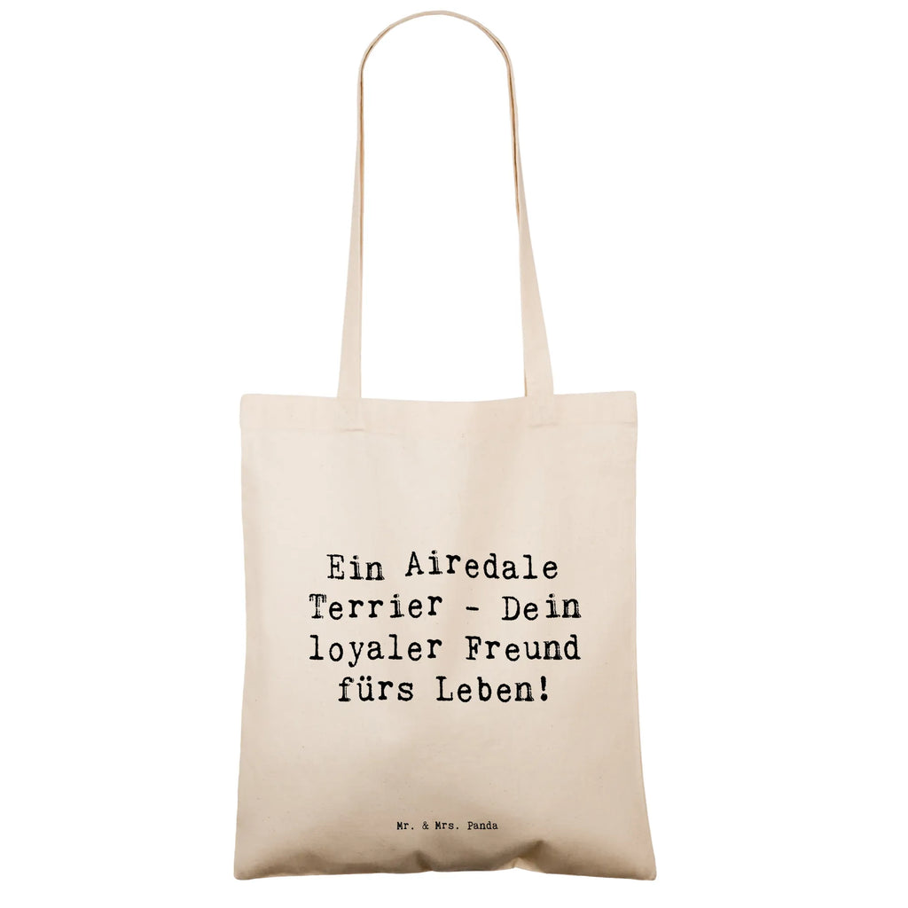 Tragetasche Spruch Airedale Terrier Beuteltasche, Beutel, Einkaufstasche, Jutebeutel, Stoffbeutel, Tasche, Shopper, Umhängetasche, Strandtasche, Schultertasche, Stofftasche, Tragetasche, Badetasche, Jutetasche, Einkaufstüte, Laptoptasche, Hund, Hunderasse, Rassehund, Hundebesitzer, Geschenk, Tierfreund, Schenken, Welpe