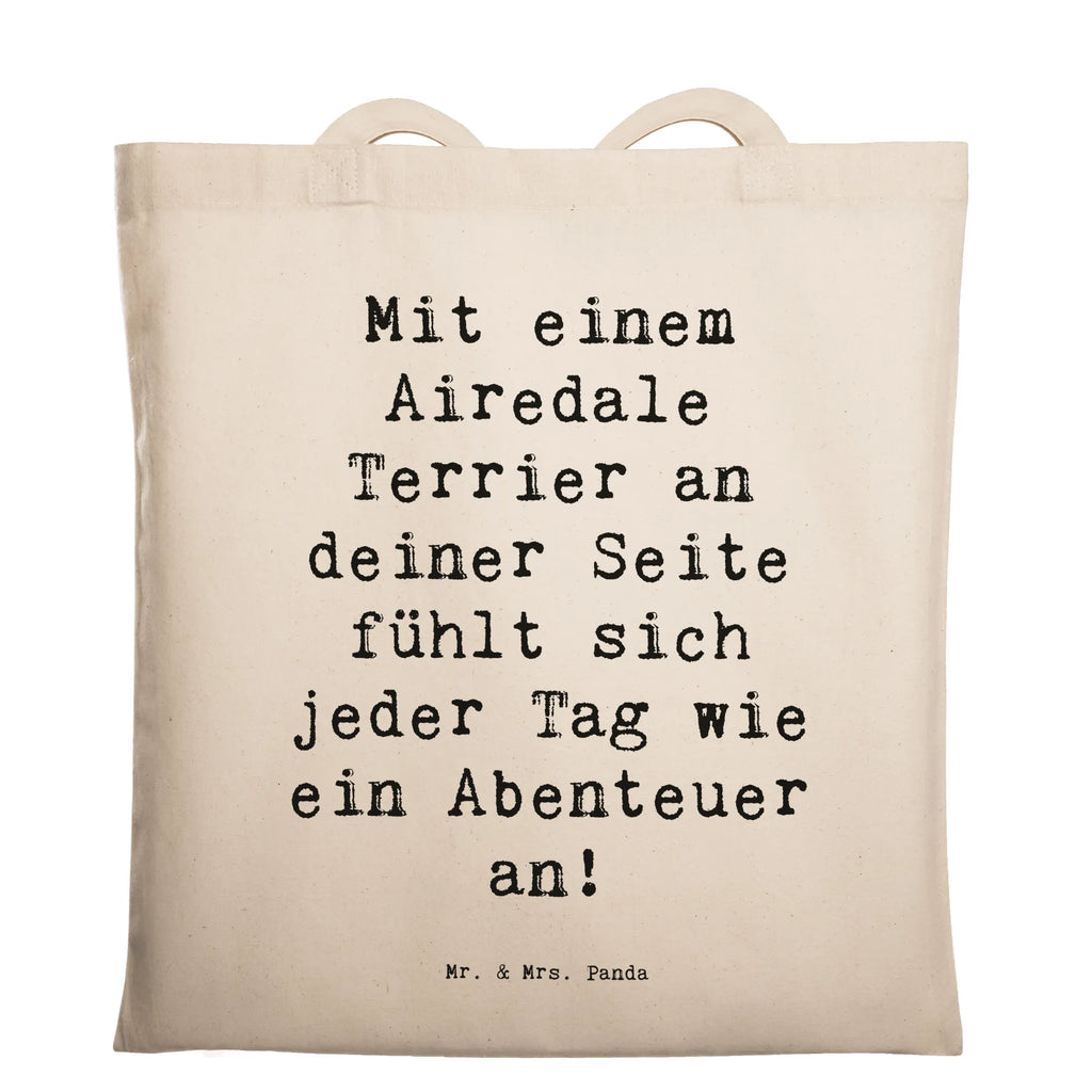 Tragetasche Spruch Airedale Terrier Abenteuer Beuteltasche, Beutel, Einkaufstasche, Jutebeutel, Stoffbeutel, Tasche, Shopper, Umhängetasche, Strandtasche, Schultertasche, Stofftasche, Tragetasche, Badetasche, Jutetasche, Einkaufstüte, Laptoptasche, Hund, Hunderasse, Rassehund, Hundebesitzer, Geschenk, Tierfreund, Schenken, Welpe