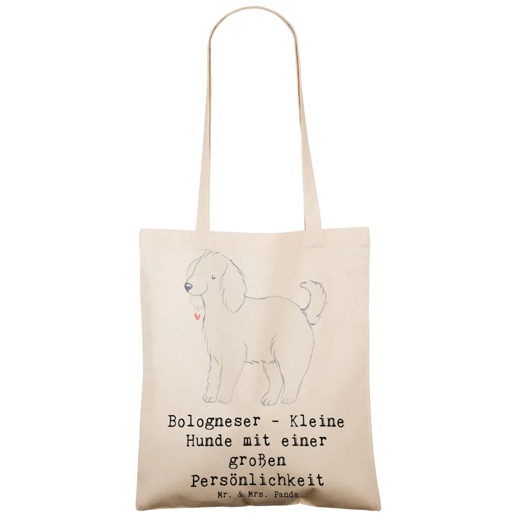 Tragetasche Bologneser Charakterstark Beuteltasche, Beutel, Einkaufstasche, Jutebeutel, Stoffbeutel, Tasche, Shopper, Umhängetasche, Strandtasche, Schultertasche, Stofftasche, Tragetasche, Badetasche, Jutetasche, Einkaufstüte, Laptoptasche, Hund, Hunderasse, Rassehund, Hundebesitzer, Geschenk, Tierfreund, Schenken, Welpe