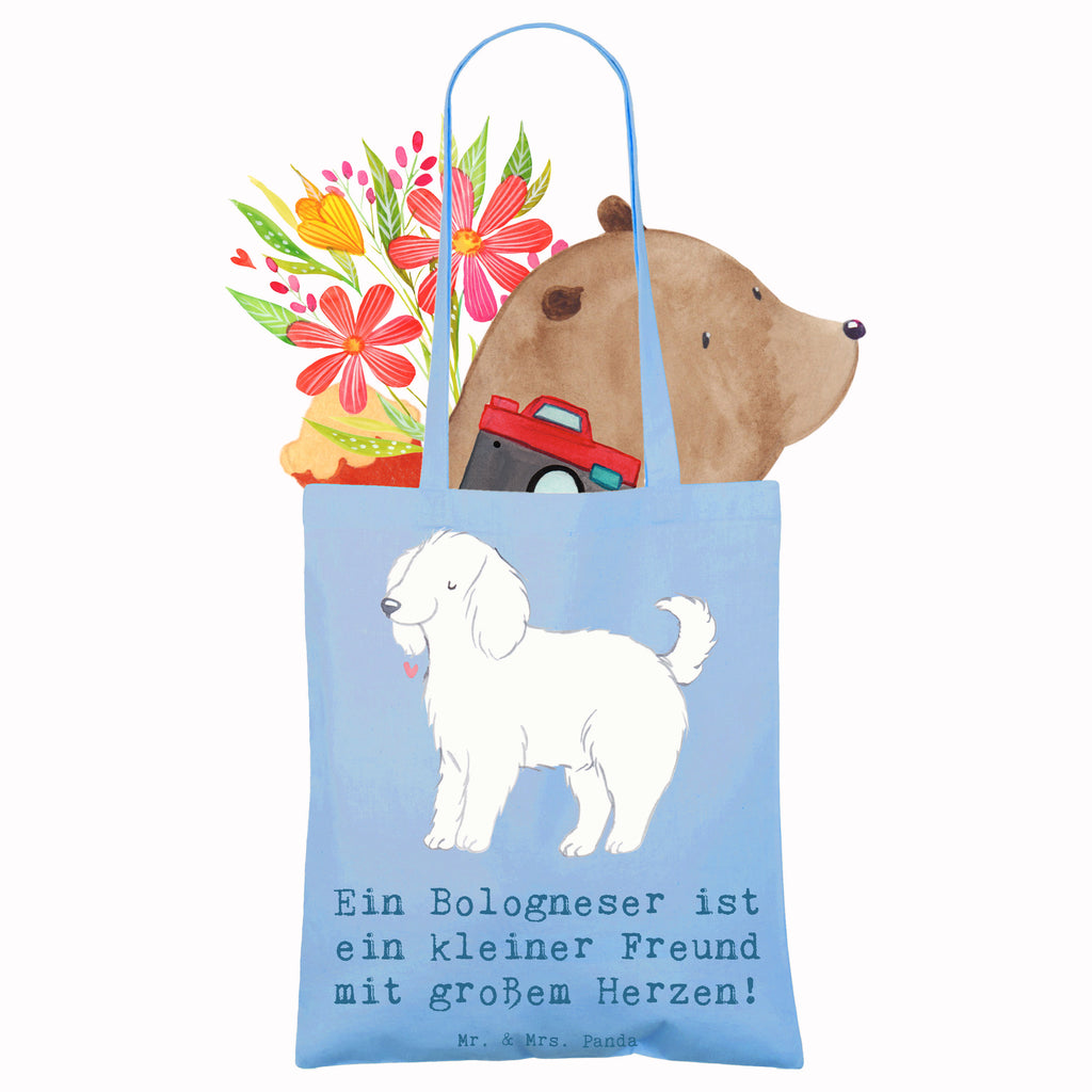 Tragetasche Bologneser Herzfreund Beuteltasche, Beutel, Einkaufstasche, Jutebeutel, Stoffbeutel, Tasche, Shopper, Umhängetasche, Strandtasche, Schultertasche, Stofftasche, Tragetasche, Badetasche, Jutetasche, Einkaufstüte, Laptoptasche, Hund, Hunderasse, Rassehund, Hundebesitzer, Geschenk, Tierfreund, Schenken, Welpe