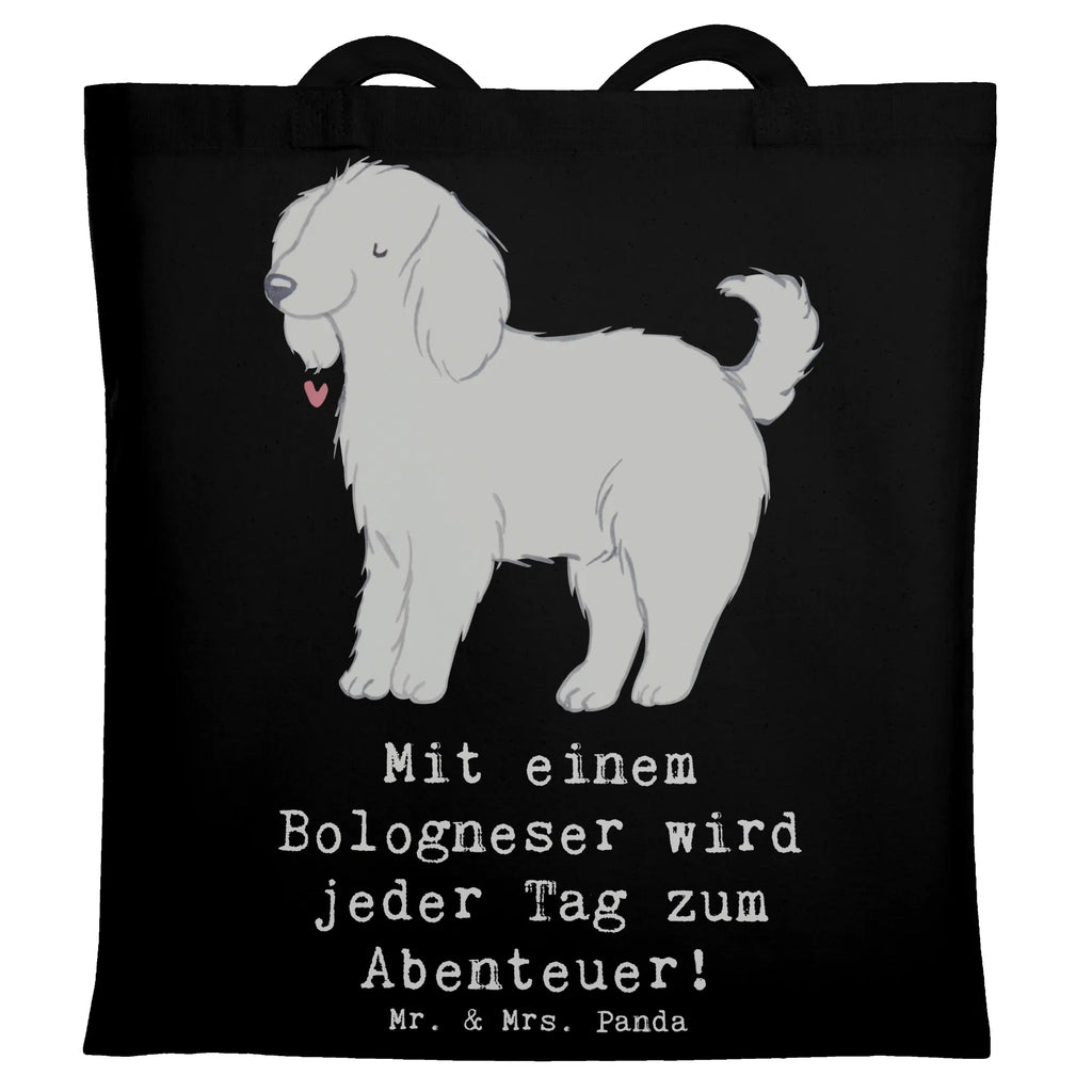 Tragetasche Bologneser Abenteuer Beuteltasche, Beutel, Einkaufstasche, Jutebeutel, Stoffbeutel, Tasche, Shopper, Umhängetasche, Strandtasche, Schultertasche, Stofftasche, Tragetasche, Badetasche, Jutetasche, Einkaufstüte, Laptoptasche, Hund, Hunderasse, Rassehund, Hundebesitzer, Geschenk, Tierfreund, Schenken, Welpe