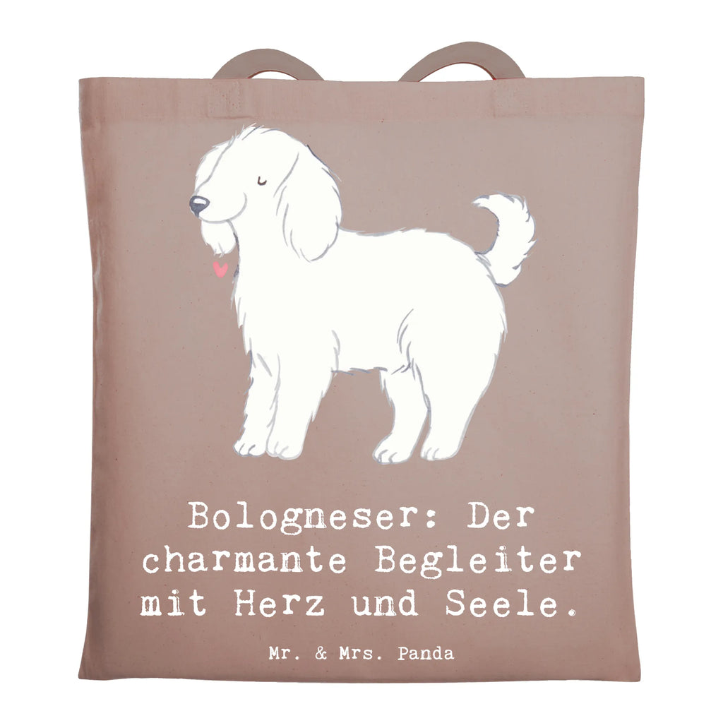 Tragetasche Bologneser Begleiter Beuteltasche, Beutel, Einkaufstasche, Jutebeutel, Stoffbeutel, Tasche, Shopper, Umhängetasche, Strandtasche, Schultertasche, Stofftasche, Tragetasche, Badetasche, Jutetasche, Einkaufstüte, Laptoptasche, Hund, Hunderasse, Rassehund, Hundebesitzer, Geschenk, Tierfreund, Schenken, Welpe