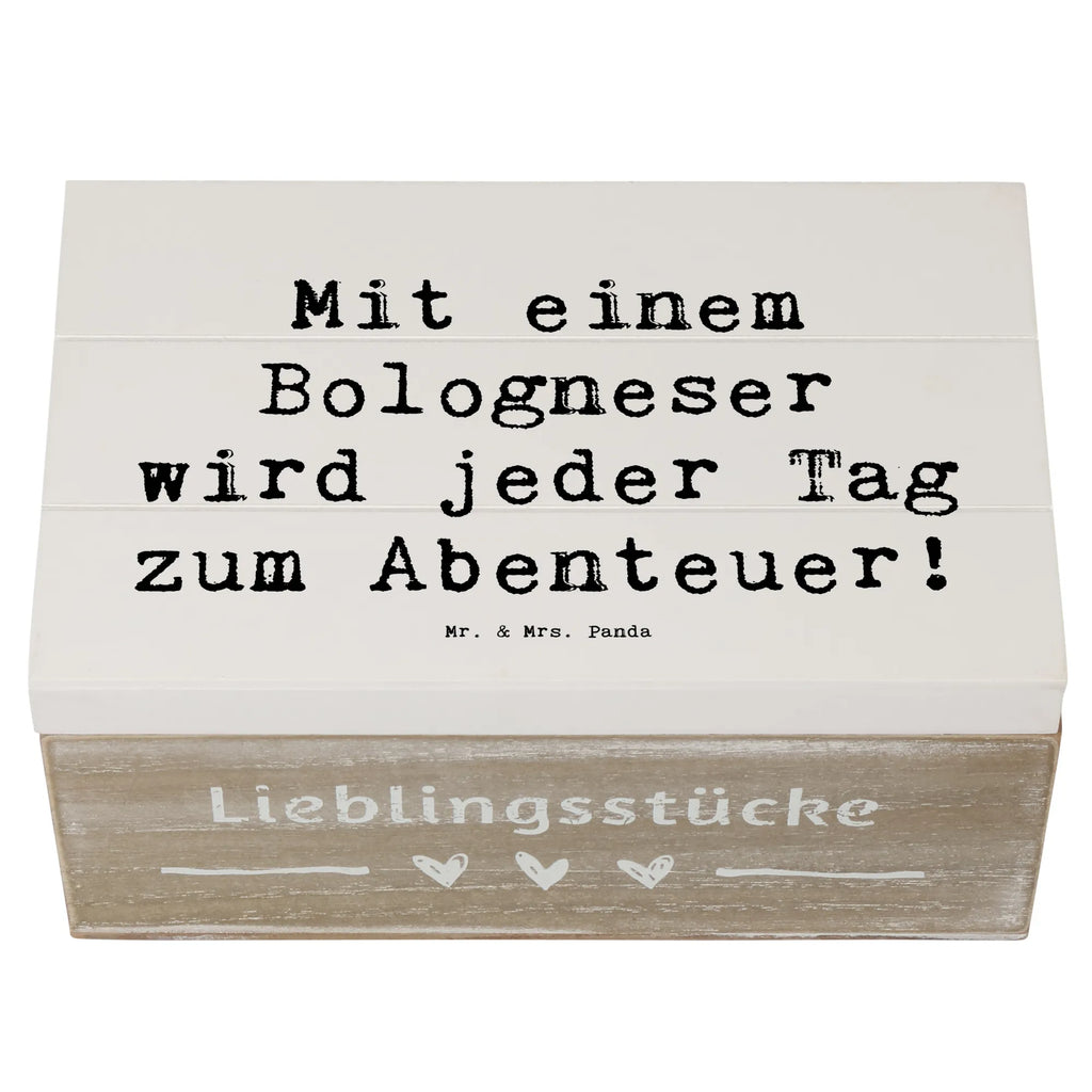 Holzkiste Spruch Bologneser Abenteuer Holzkiste, Kiste, Schatzkiste, Truhe, Schatulle, XXL, Erinnerungsbox, Erinnerungskiste, Dekokiste, Aufbewahrungsbox, Geschenkbox, Geschenkdose, Hund, Hunderasse, Rassehund, Hundebesitzer, Geschenk, Tierfreund, Schenken, Welpe