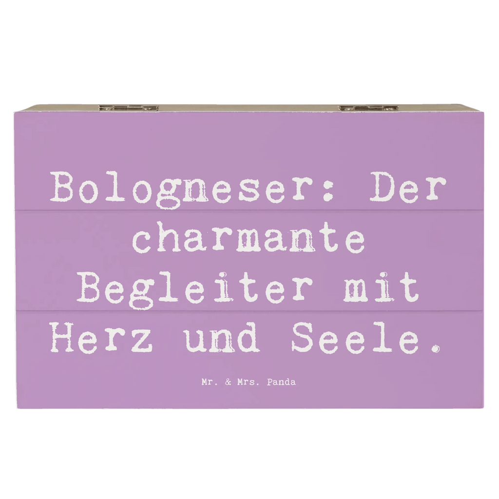 Holzkiste Spruch Bologneser Begleiter Holzkiste, Kiste, Schatzkiste, Truhe, Schatulle, XXL, Erinnerungsbox, Erinnerungskiste, Dekokiste, Aufbewahrungsbox, Geschenkbox, Geschenkdose, Hund, Hunderasse, Rassehund, Hundebesitzer, Geschenk, Tierfreund, Schenken, Welpe