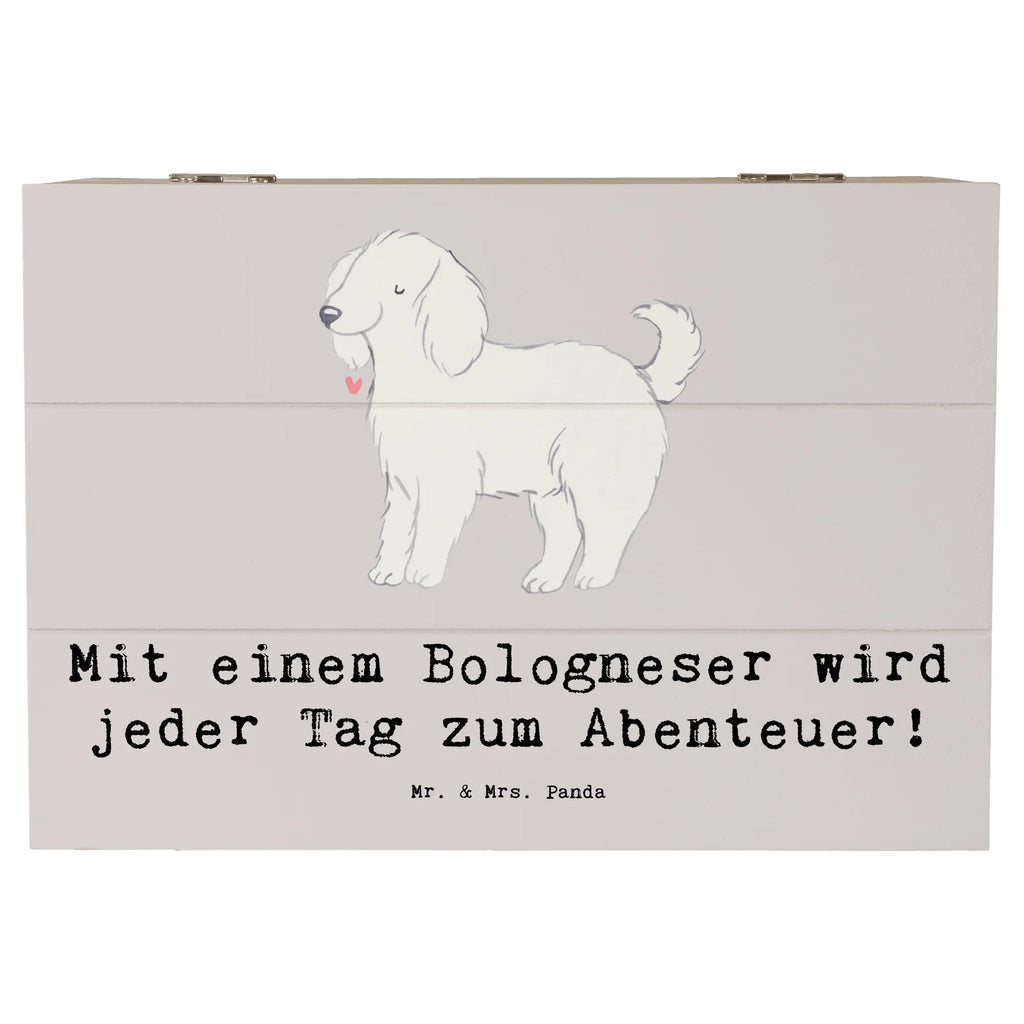 Holzkiste Bologneser Abenteuer Holzkiste, Kiste, Schatzkiste, Truhe, Schatulle, XXL, Erinnerungsbox, Erinnerungskiste, Dekokiste, Aufbewahrungsbox, Geschenkbox, Geschenkdose, Hund, Hunderasse, Rassehund, Hundebesitzer, Geschenk, Tierfreund, Schenken, Welpe