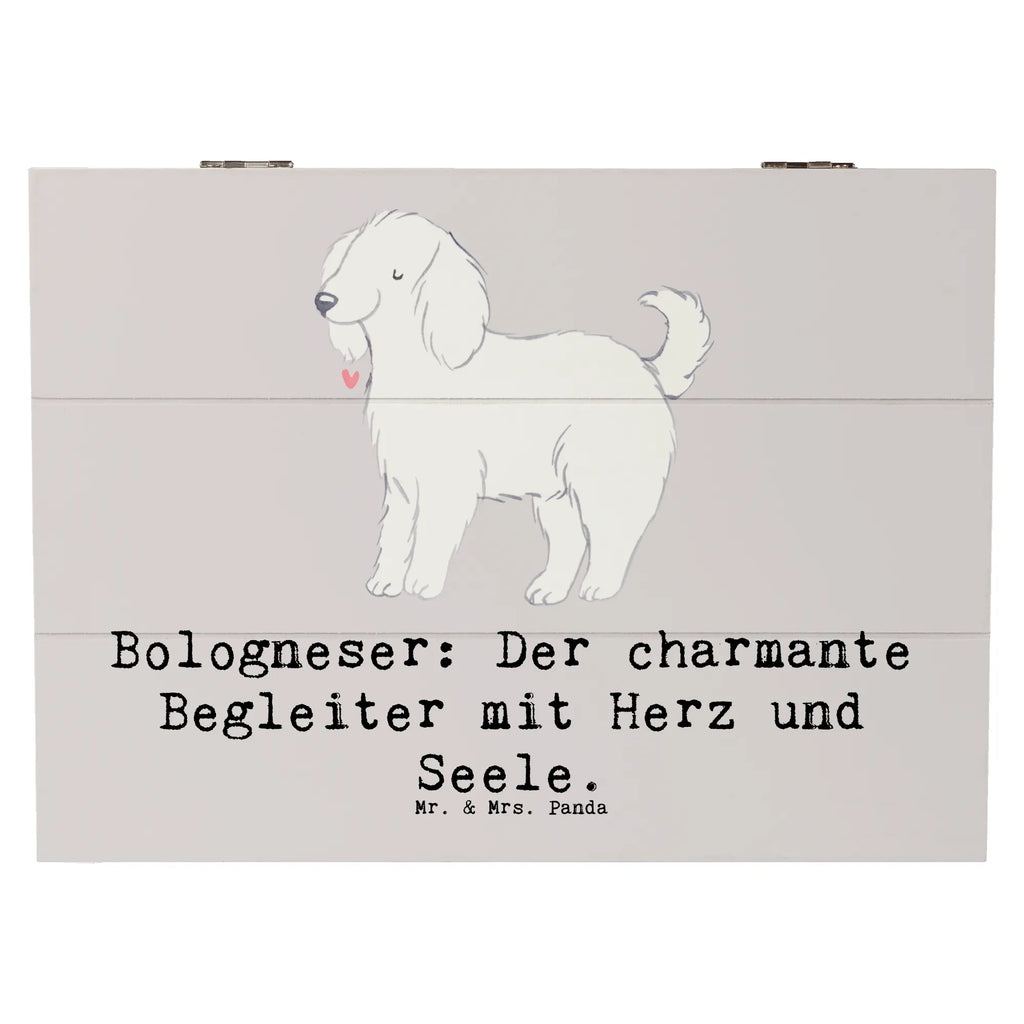 Holzkiste Bologneser Begleiter Holzkiste, Kiste, Schatzkiste, Truhe, Schatulle, XXL, Erinnerungsbox, Erinnerungskiste, Dekokiste, Aufbewahrungsbox, Geschenkbox, Geschenkdose, Hund, Hunderasse, Rassehund, Hundebesitzer, Geschenk, Tierfreund, Schenken, Welpe