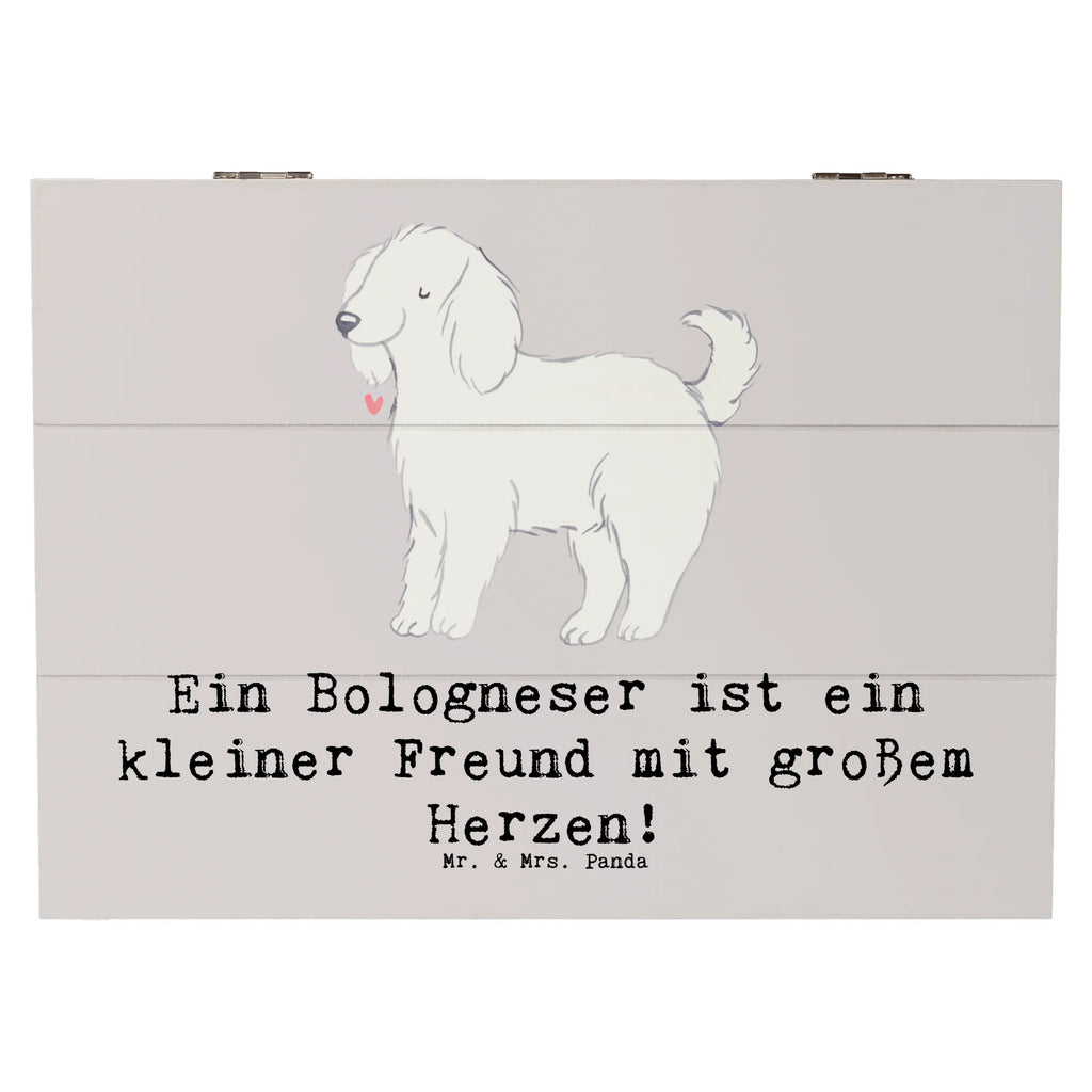 Holzkiste Bologneser Herzfreund Holzkiste, Kiste, Schatzkiste, Truhe, Schatulle, XXL, Erinnerungsbox, Erinnerungskiste, Dekokiste, Aufbewahrungsbox, Geschenkbox, Geschenkdose, Hund, Hunderasse, Rassehund, Hundebesitzer, Geschenk, Tierfreund, Schenken, Welpe