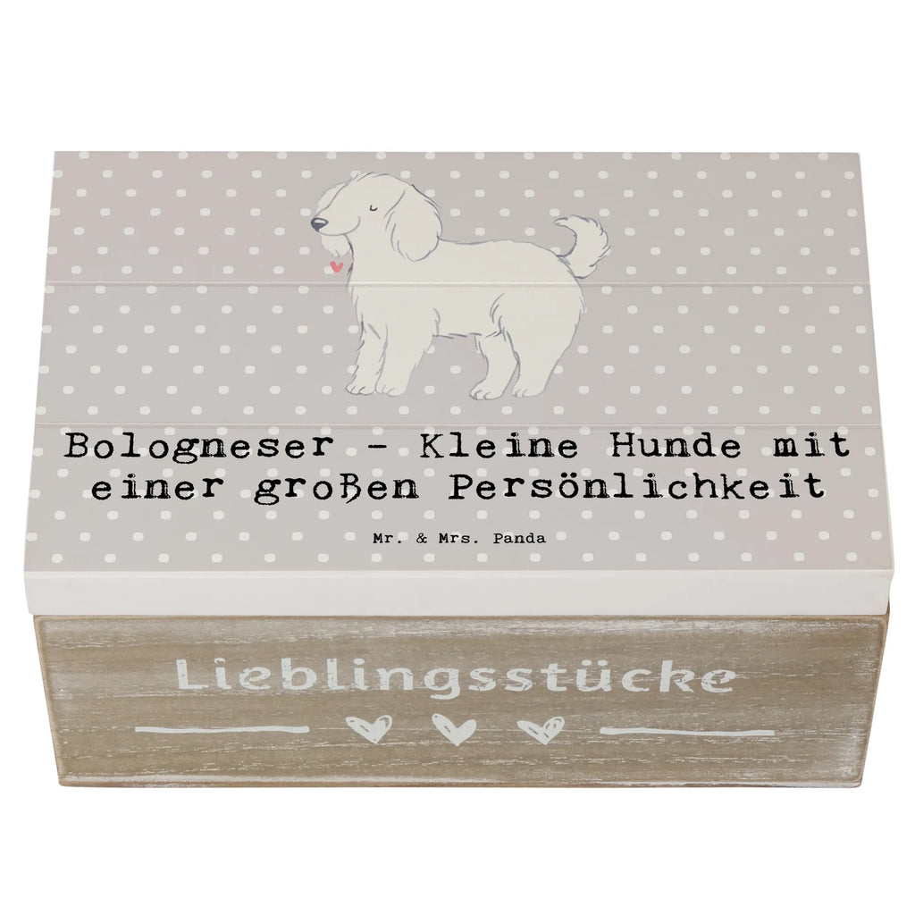 Holzkiste Bologneser Charakterstark Holzkiste, Kiste, Schatzkiste, Truhe, Schatulle, XXL, Erinnerungsbox, Erinnerungskiste, Dekokiste, Aufbewahrungsbox, Geschenkbox, Geschenkdose, Hund, Hunderasse, Rassehund, Hundebesitzer, Geschenk, Tierfreund, Schenken, Welpe