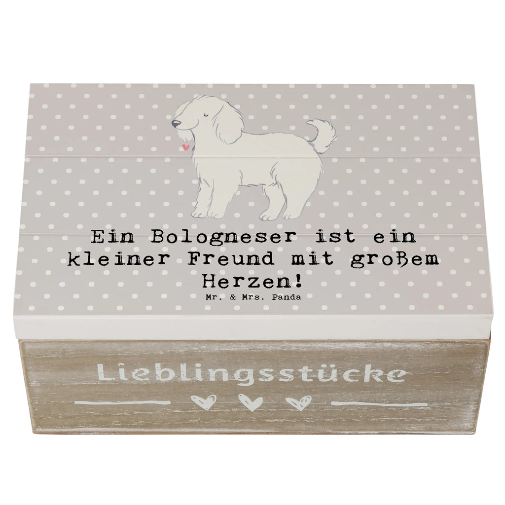 Holzkiste Bologneser Herzfreund Holzkiste, Kiste, Schatzkiste, Truhe, Schatulle, XXL, Erinnerungsbox, Erinnerungskiste, Dekokiste, Aufbewahrungsbox, Geschenkbox, Geschenkdose, Hund, Hunderasse, Rassehund, Hundebesitzer, Geschenk, Tierfreund, Schenken, Welpe