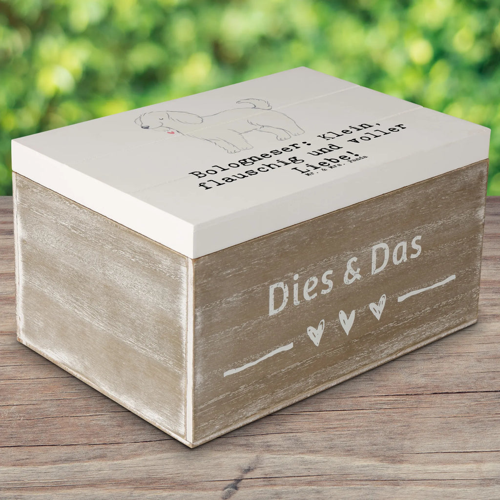 Holzkiste Bologneser Liebe Holzkiste, Kiste, Schatzkiste, Truhe, Schatulle, XXL, Erinnerungsbox, Erinnerungskiste, Dekokiste, Aufbewahrungsbox, Geschenkbox, Geschenkdose, Hund, Hunderasse, Rassehund, Hundebesitzer, Geschenk, Tierfreund, Schenken, Welpe