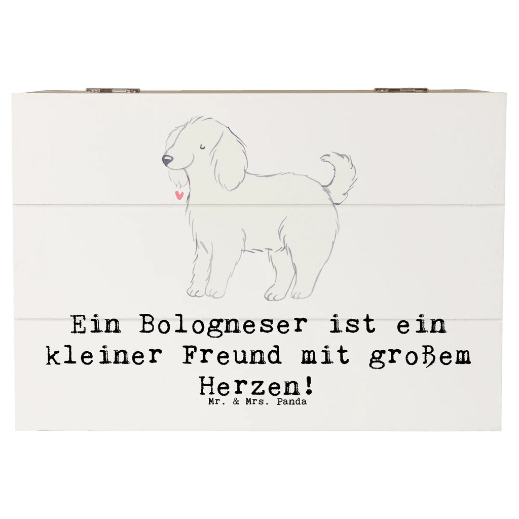 Holzkiste Bologneser Herzfreund Holzkiste, Kiste, Schatzkiste, Truhe, Schatulle, XXL, Erinnerungsbox, Erinnerungskiste, Dekokiste, Aufbewahrungsbox, Geschenkbox, Geschenkdose, Hund, Hunderasse, Rassehund, Hundebesitzer, Geschenk, Tierfreund, Schenken, Welpe