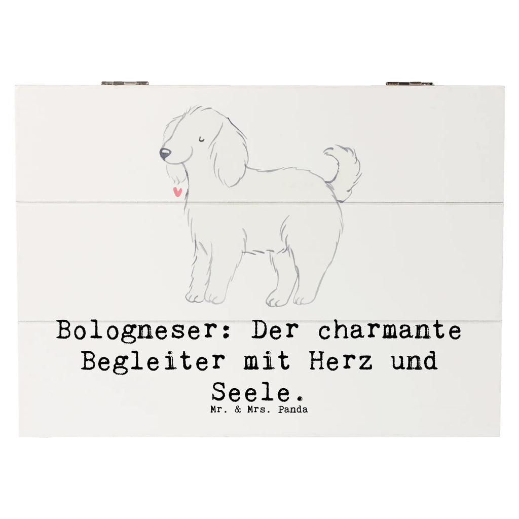 Holzkiste Bologneser Begleiter Holzkiste, Kiste, Schatzkiste, Truhe, Schatulle, XXL, Erinnerungsbox, Erinnerungskiste, Dekokiste, Aufbewahrungsbox, Geschenkbox, Geschenkdose, Hund, Hunderasse, Rassehund, Hundebesitzer, Geschenk, Tierfreund, Schenken, Welpe