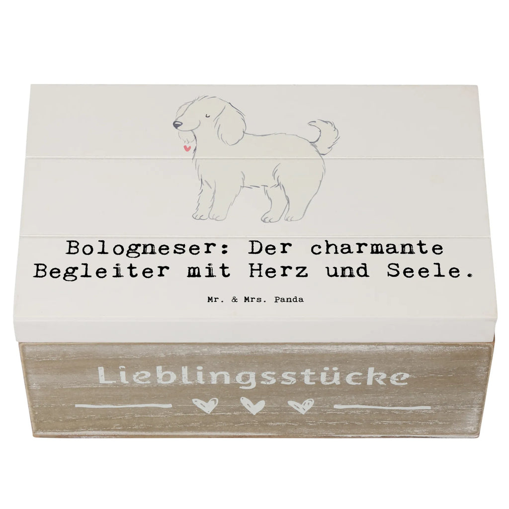 Holzkiste Bologneser Begleiter Holzkiste, Kiste, Schatzkiste, Truhe, Schatulle, XXL, Erinnerungsbox, Erinnerungskiste, Dekokiste, Aufbewahrungsbox, Geschenkbox, Geschenkdose, Hund, Hunderasse, Rassehund, Hundebesitzer, Geschenk, Tierfreund, Schenken, Welpe