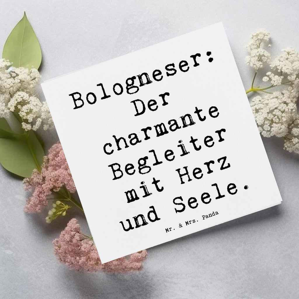 Deluxe Karte Spruch Bologneser Begleiter Karte, Grußkarte, Klappkarte, Einladungskarte, Glückwunschkarte, Hochzeitskarte, Geburtstagskarte, Hochwertige Grußkarte, Hochwertige Klappkarte, Hund, Hunderasse, Rassehund, Hundebesitzer, Geschenk, Tierfreund, Schenken, Welpe