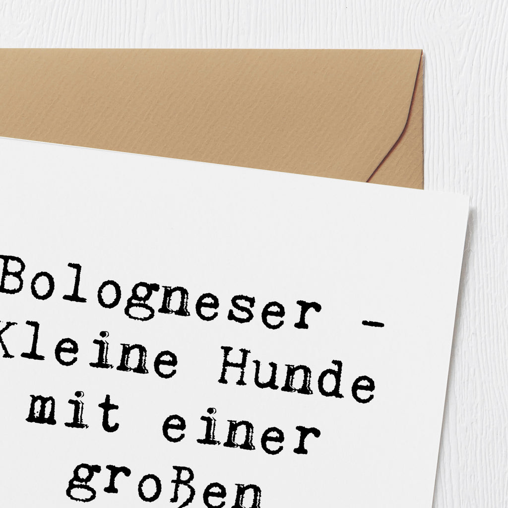 Deluxe Karte Spruch Bologneser Charakterstark Karte, Grußkarte, Klappkarte, Einladungskarte, Glückwunschkarte, Hochzeitskarte, Geburtstagskarte, Hochwertige Grußkarte, Hochwertige Klappkarte, Hund, Hunderasse, Rassehund, Hundebesitzer, Geschenk, Tierfreund, Schenken, Welpe