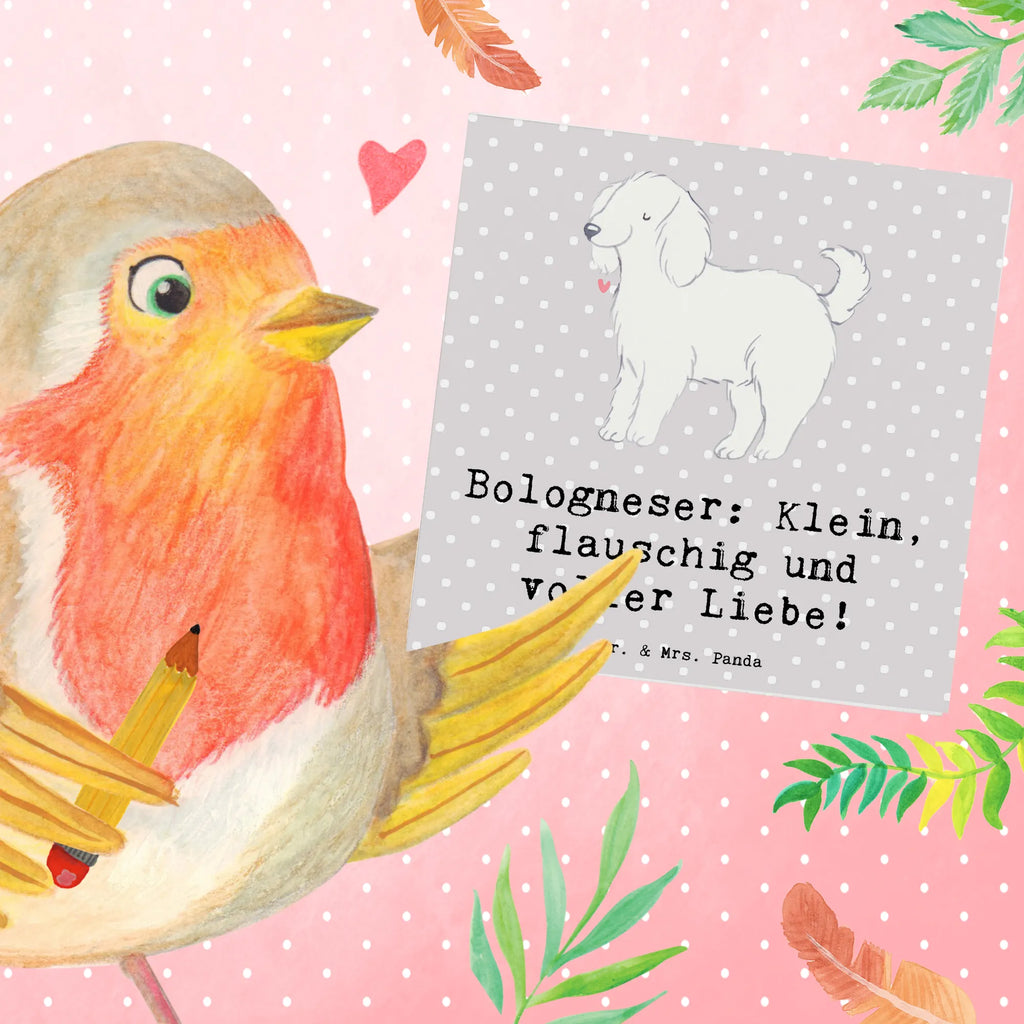 Deluxe Karte Bologneser Liebe Karte, Grußkarte, Klappkarte, Einladungskarte, Glückwunschkarte, Hochzeitskarte, Geburtstagskarte, Hochwertige Grußkarte, Hochwertige Klappkarte, Hund, Hunderasse, Rassehund, Hundebesitzer, Geschenk, Tierfreund, Schenken, Welpe