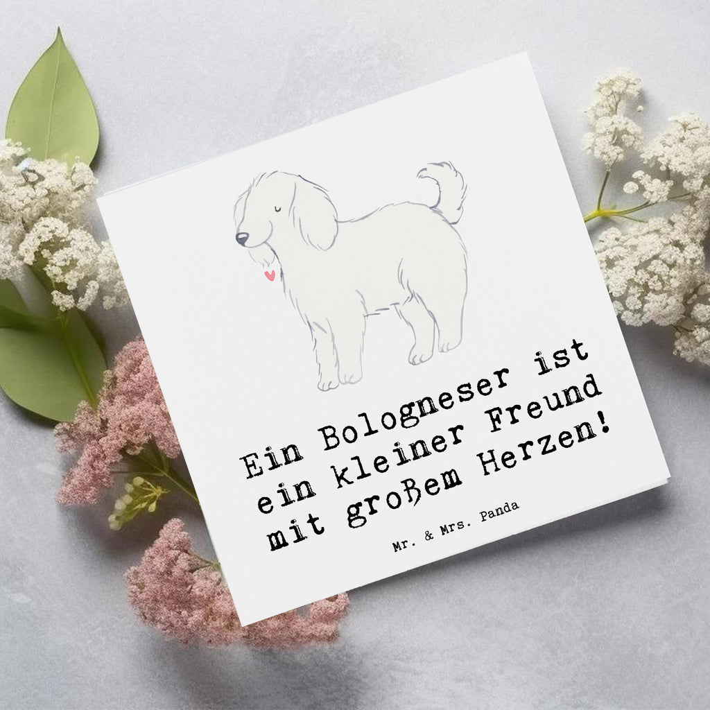 Deluxe Karte Bologneser Herzfreund Karte, Grußkarte, Klappkarte, Einladungskarte, Glückwunschkarte, Hochzeitskarte, Geburtstagskarte, Hochwertige Grußkarte, Hochwertige Klappkarte, Hund, Hunderasse, Rassehund, Hundebesitzer, Geschenk, Tierfreund, Schenken, Welpe