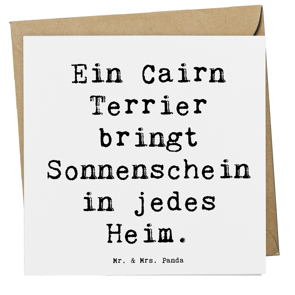 Deluxe Karte Spruch Cairn Terrier Glück Karte, Grußkarte, Klappkarte, Einladungskarte, Glückwunschkarte, Hochzeitskarte, Geburtstagskarte, Hochwertige Grußkarte, Hochwertige Klappkarte, Hund, Hunderasse, Rassehund, Hundebesitzer, Geschenk, Tierfreund, Schenken, Welpe