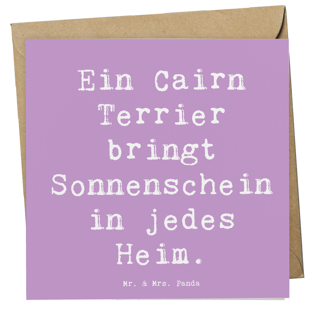 Deluxe Karte Spruch Cairn Terrier Glück Karte, Grußkarte, Klappkarte, Einladungskarte, Glückwunschkarte, Hochzeitskarte, Geburtstagskarte, Hochwertige Grußkarte, Hochwertige Klappkarte, Hund, Hunderasse, Rassehund, Hundebesitzer, Geschenk, Tierfreund, Schenken, Welpe