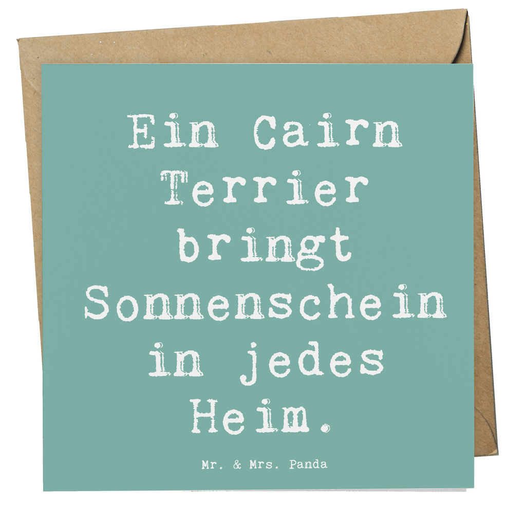 Deluxe Karte Spruch Cairn Terrier Glück Karte, Grußkarte, Klappkarte, Einladungskarte, Glückwunschkarte, Hochzeitskarte, Geburtstagskarte, Hochwertige Grußkarte, Hochwertige Klappkarte, Hund, Hunderasse, Rassehund, Hundebesitzer, Geschenk, Tierfreund, Schenken, Welpe