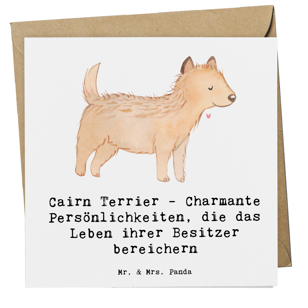 Deluxe Karte Cairn Terrier Karte, Grußkarte, Klappkarte, Einladungskarte, Glückwunschkarte, Hochzeitskarte, Geburtstagskarte, Hochwertige Grußkarte, Hochwertige Klappkarte, Hund, Hunderasse, Rassehund, Hundebesitzer, Geschenk, Tierfreund, Schenken, Welpe