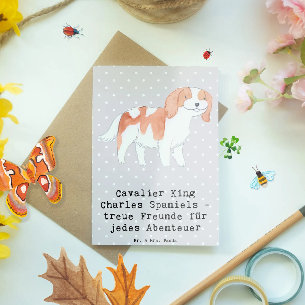 Grußkarte Cavalier King Charles Spaniel Freunde Grußkarte, Klappkarte, Einladungskarte, Glückwunschkarte, Hochzeitskarte, Geburtstagskarte, Karte, Ansichtskarten, Hund, Hunderasse, Rassehund, Hundebesitzer, Geschenk, Tierfreund, Schenken, Welpe