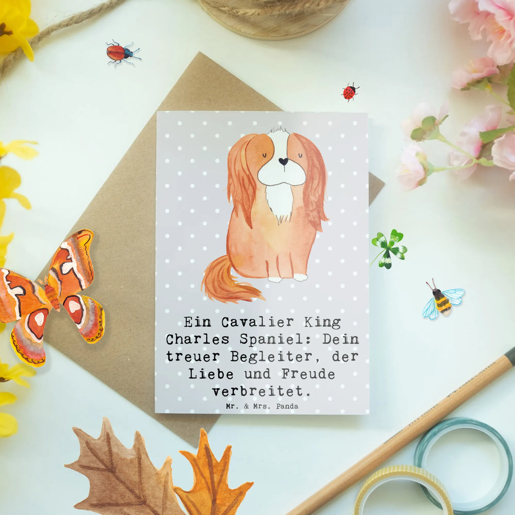 Grußkarte Cavalier King Charles Spaniel Grußkarte, Klappkarte, Einladungskarte, Glückwunschkarte, Hochzeitskarte, Geburtstagskarte, Karte, Ansichtskarten, Hund, Hunderasse, Rassehund, Hundebesitzer, Geschenk, Tierfreund, Schenken, Welpe