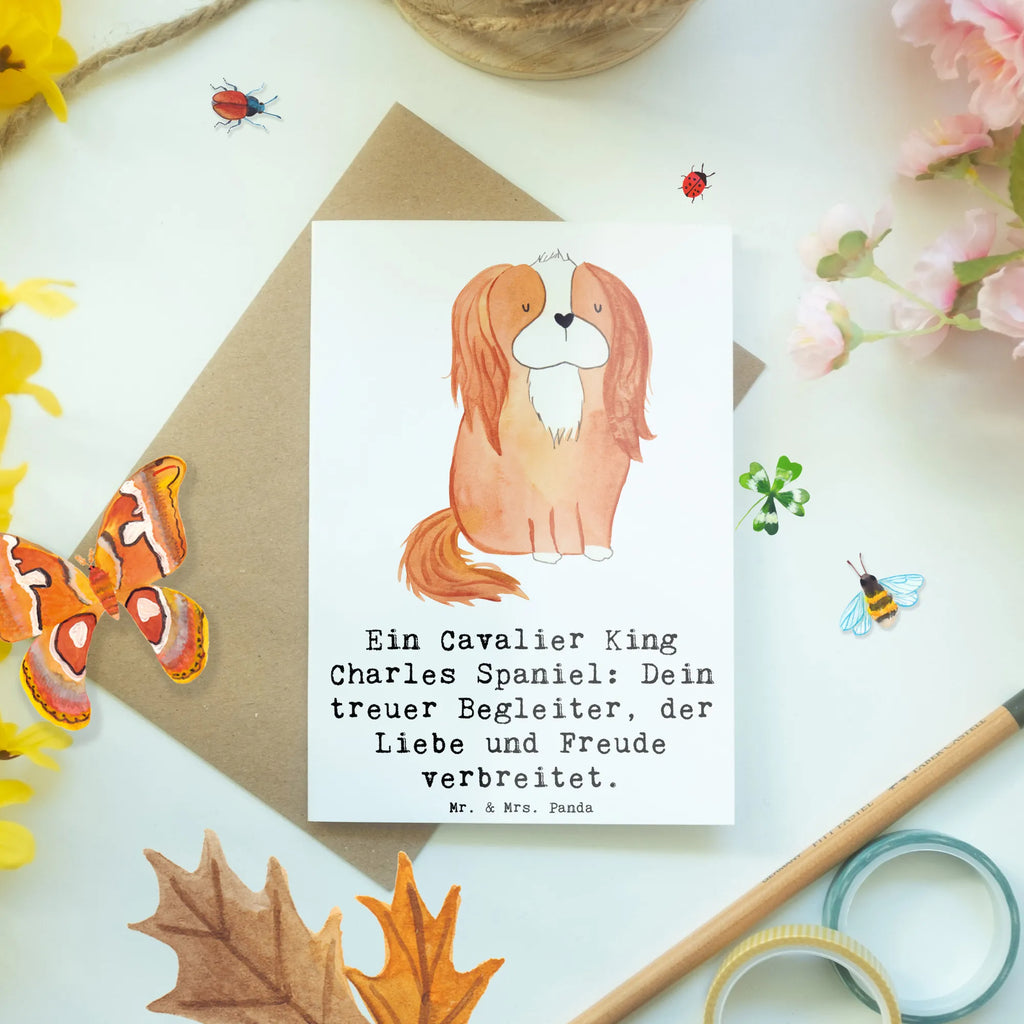 Grußkarte Cavalier King Charles Spaniel Grußkarte, Klappkarte, Einladungskarte, Glückwunschkarte, Hochzeitskarte, Geburtstagskarte, Karte, Ansichtskarten, Hund, Hunderasse, Rassehund, Hundebesitzer, Geschenk, Tierfreund, Schenken, Welpe