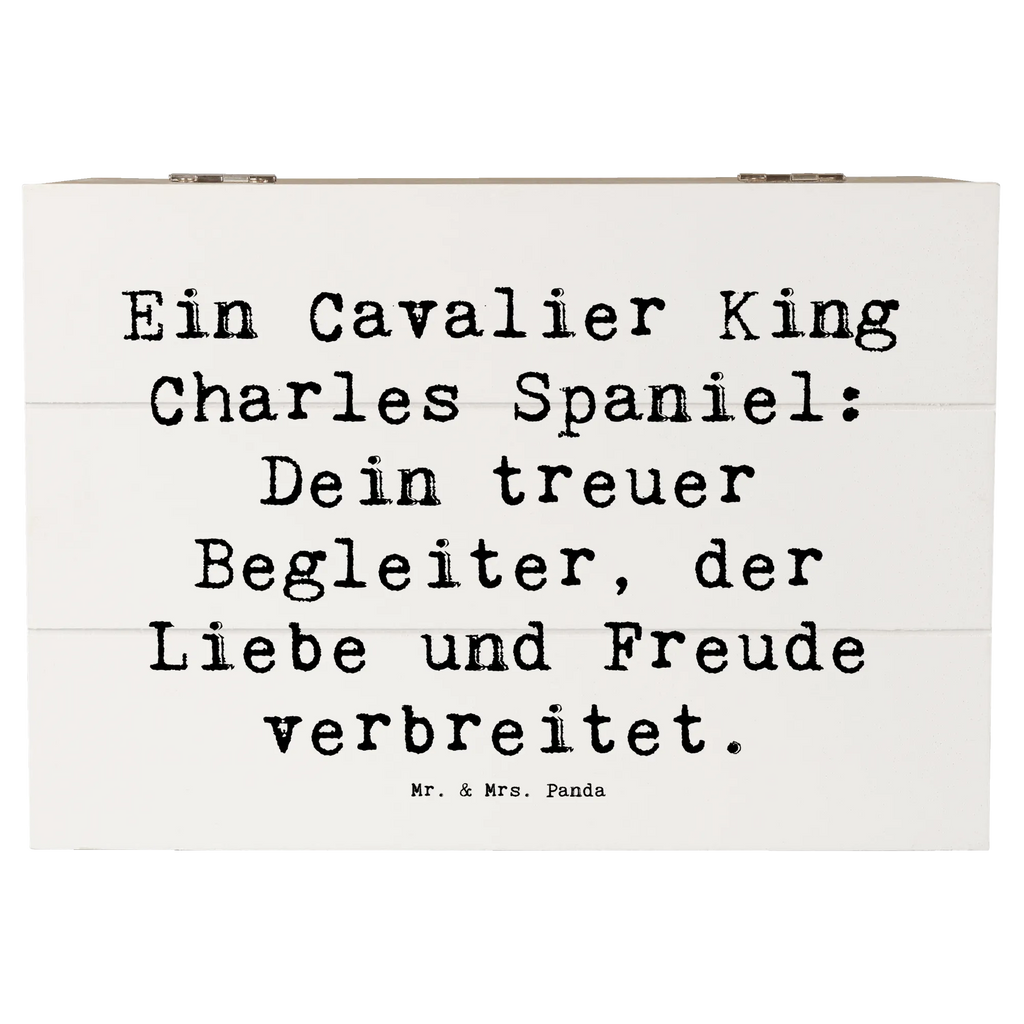 Holzkiste Spruch Cavalier King Charles Spaniel Holzkiste, Kiste, Schatzkiste, Truhe, Schatulle, XXL, Erinnerungsbox, Erinnerungskiste, Dekokiste, Aufbewahrungsbox, Geschenkbox, Geschenkdose, Hund, Hunderasse, Rassehund, Hundebesitzer, Geschenk, Tierfreund, Schenken, Welpe