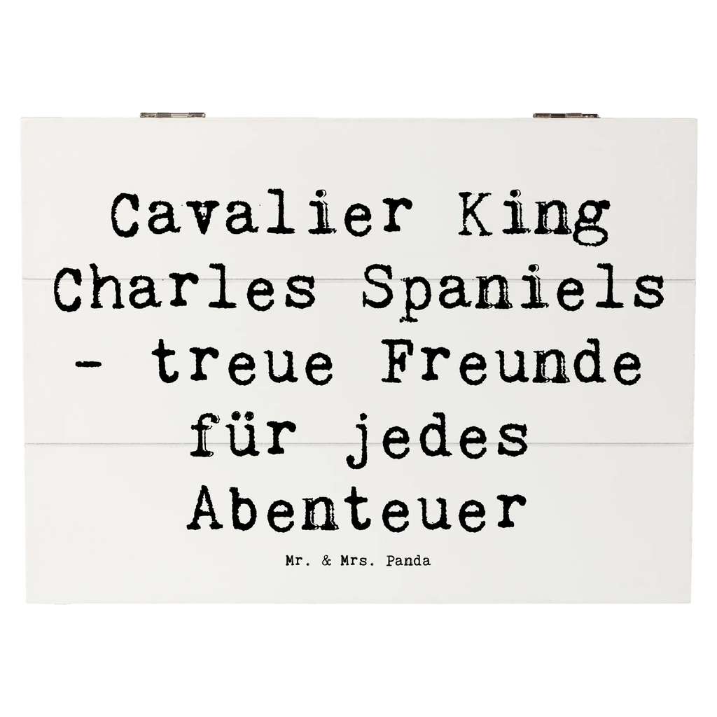 Holzkiste Spruch Cavalier King Charles Spaniel Freunde Holzkiste, Kiste, Schatzkiste, Truhe, Schatulle, XXL, Erinnerungsbox, Erinnerungskiste, Dekokiste, Aufbewahrungsbox, Geschenkbox, Geschenkdose, Hund, Hunderasse, Rassehund, Hundebesitzer, Geschenk, Tierfreund, Schenken, Welpe