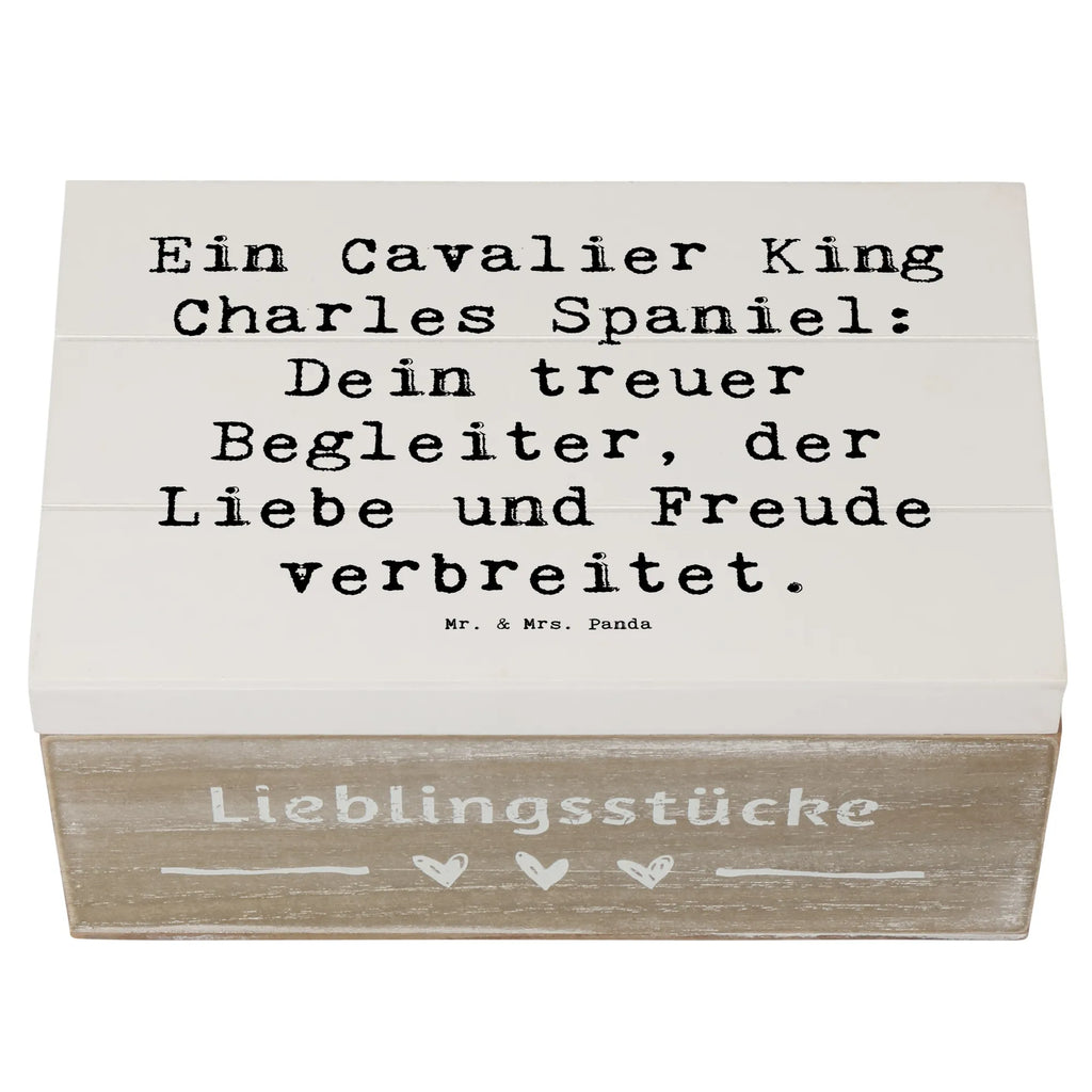 Holzkiste Spruch Cavalier King Charles Spaniel Holzkiste, Kiste, Schatzkiste, Truhe, Schatulle, XXL, Erinnerungsbox, Erinnerungskiste, Dekokiste, Aufbewahrungsbox, Geschenkbox, Geschenkdose, Hund, Hunderasse, Rassehund, Hundebesitzer, Geschenk, Tierfreund, Schenken, Welpe