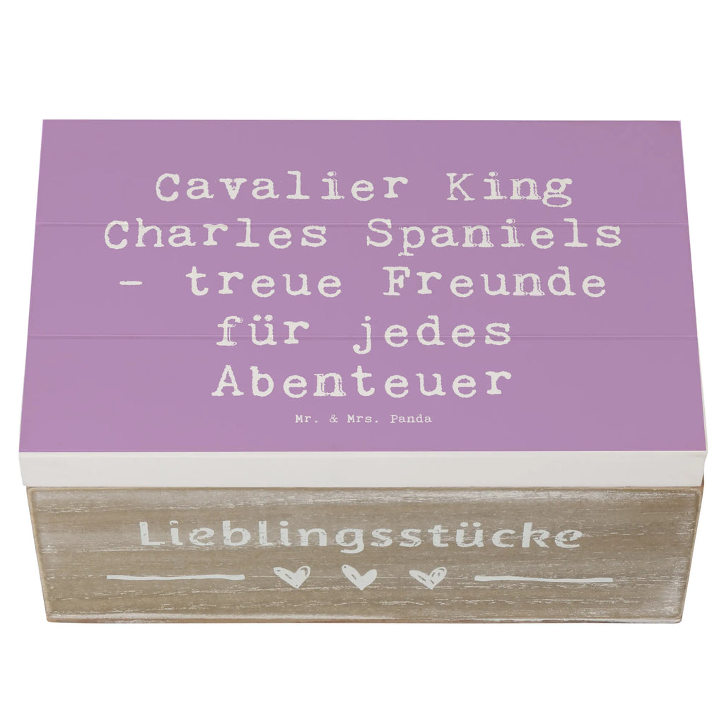 Holzkiste Spruch Cavalier King Charles Spaniel Freunde Holzkiste, Kiste, Schatzkiste, Truhe, Schatulle, XXL, Erinnerungsbox, Erinnerungskiste, Dekokiste, Aufbewahrungsbox, Geschenkbox, Geschenkdose, Hund, Hunderasse, Rassehund, Hundebesitzer, Geschenk, Tierfreund, Schenken, Welpe