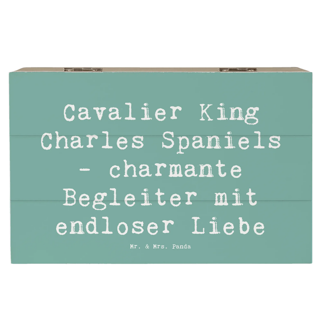 Holzkiste Spruch Cavalier King Charles Spaniel Begleiter Holzkiste, Kiste, Schatzkiste, Truhe, Schatulle, XXL, Erinnerungsbox, Erinnerungskiste, Dekokiste, Aufbewahrungsbox, Geschenkbox, Geschenkdose, Hund, Hunderasse, Rassehund, Hundebesitzer, Geschenk, Tierfreund, Schenken, Welpe