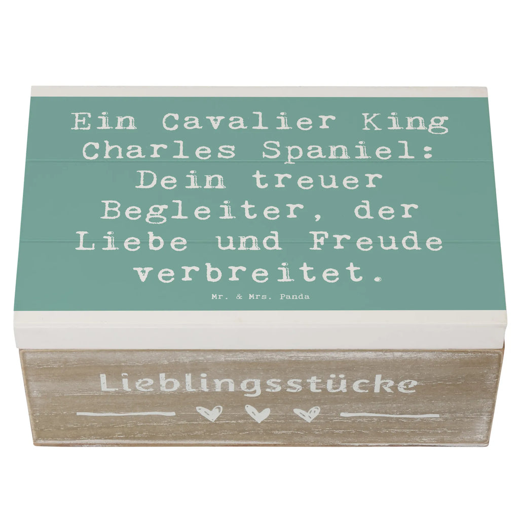 Holzkiste Spruch Cavalier King Charles Spaniel Holzkiste, Kiste, Schatzkiste, Truhe, Schatulle, XXL, Erinnerungsbox, Erinnerungskiste, Dekokiste, Aufbewahrungsbox, Geschenkbox, Geschenkdose, Hund, Hunderasse, Rassehund, Hundebesitzer, Geschenk, Tierfreund, Schenken, Welpe