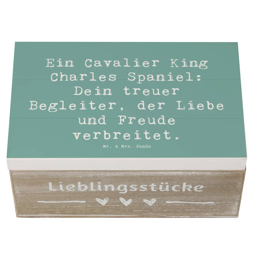 Holzkiste Spruch Cavalier King Charles Spaniel Holzkiste, Kiste, Schatzkiste, Truhe, Schatulle, XXL, Erinnerungsbox, Erinnerungskiste, Dekokiste, Aufbewahrungsbox, Geschenkbox, Geschenkdose, Hund, Hunderasse, Rassehund, Hundebesitzer, Geschenk, Tierfreund, Schenken, Welpe