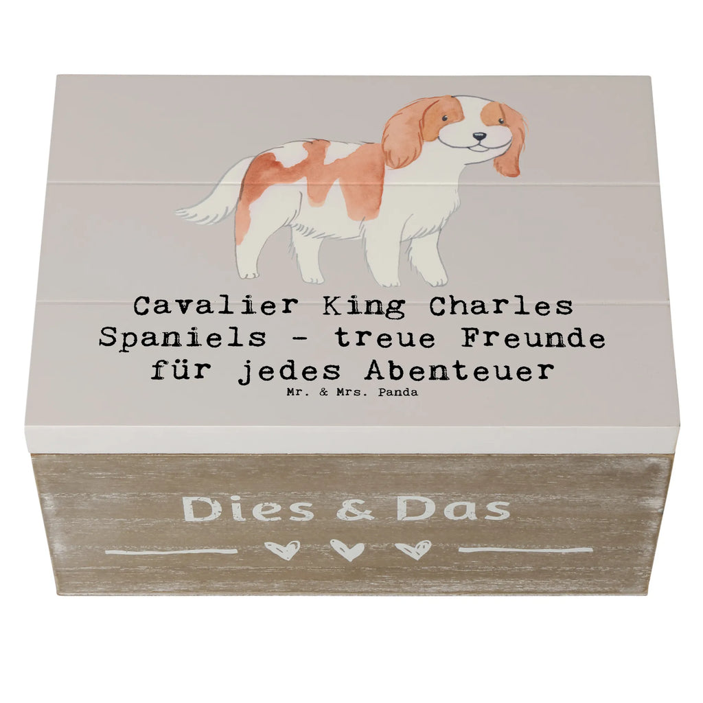 Holzkiste Cavalier King Charles Spaniel Freunde Holzkiste, Kiste, Schatzkiste, Truhe, Schatulle, XXL, Erinnerungsbox, Erinnerungskiste, Dekokiste, Aufbewahrungsbox, Geschenkbox, Geschenkdose, Hund, Hunderasse, Rassehund, Hundebesitzer, Geschenk, Tierfreund, Schenken, Welpe