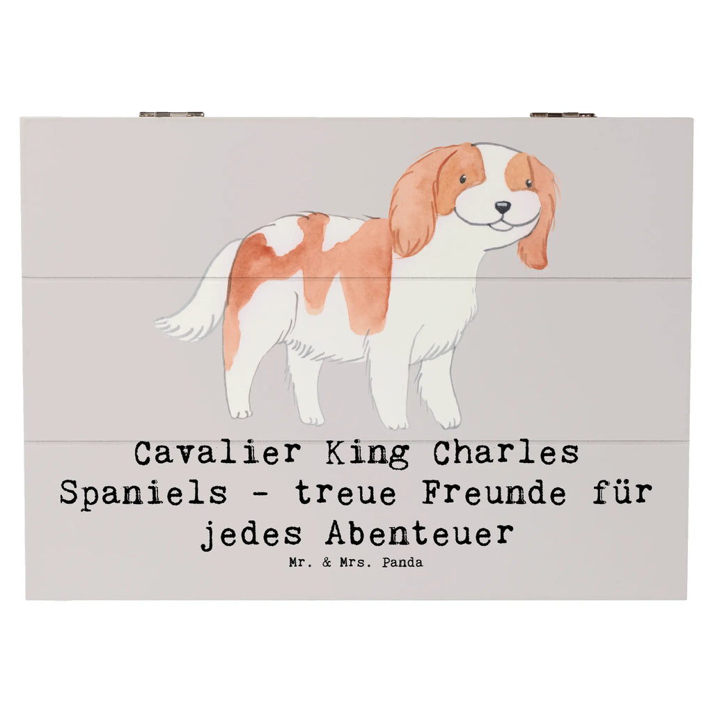 Holzkiste Cavalier King Charles Spaniel Freunde Holzkiste, Kiste, Schatzkiste, Truhe, Schatulle, XXL, Erinnerungsbox, Erinnerungskiste, Dekokiste, Aufbewahrungsbox, Geschenkbox, Geschenkdose, Hund, Hunderasse, Rassehund, Hundebesitzer, Geschenk, Tierfreund, Schenken, Welpe