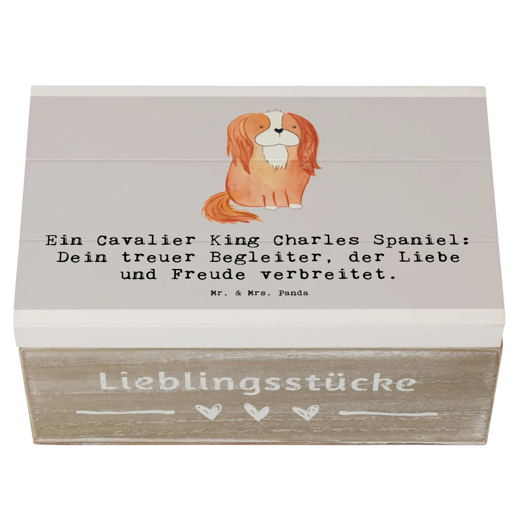 Holzkiste Cavalier King Charles Spaniel Holzkiste, Kiste, Schatzkiste, Truhe, Schatulle, XXL, Erinnerungsbox, Erinnerungskiste, Dekokiste, Aufbewahrungsbox, Geschenkbox, Geschenkdose, Hund, Hunderasse, Rassehund, Hundebesitzer, Geschenk, Tierfreund, Schenken, Welpe