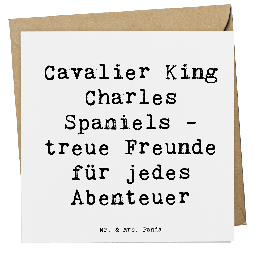 Deluxe Karte Spruch Cavalier King Charles Spaniel Freunde Karte, Grußkarte, Klappkarte, Einladungskarte, Glückwunschkarte, Hochzeitskarte, Geburtstagskarte, Hochwertige Grußkarte, Hochwertige Klappkarte, Hund, Hunderasse, Rassehund, Hundebesitzer, Geschenk, Tierfreund, Schenken, Welpe