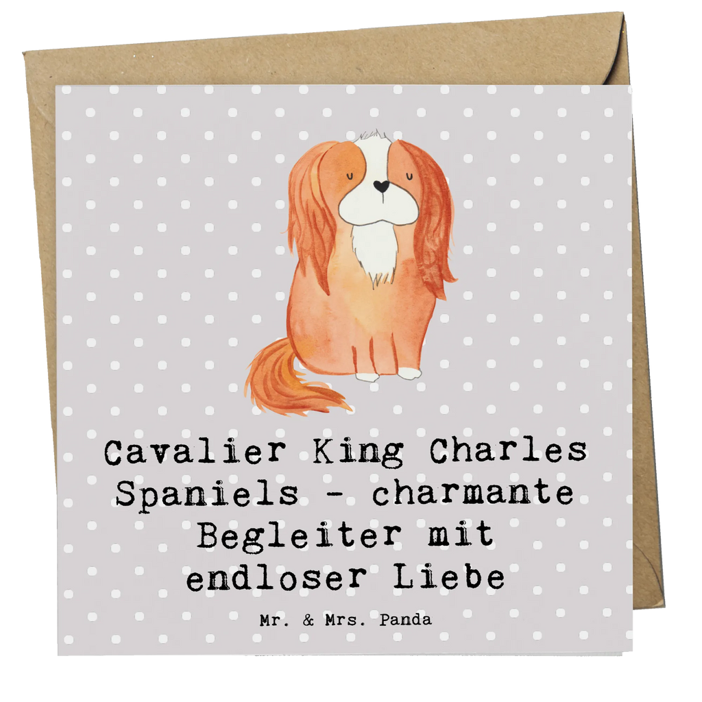 Deluxe Karte Cavalier King Charles Spaniel Begleiter Karte, Grußkarte, Klappkarte, Einladungskarte, Glückwunschkarte, Hochzeitskarte, Geburtstagskarte, Hochwertige Grußkarte, Hochwertige Klappkarte, Hund, Hunderasse, Rassehund, Hundebesitzer, Geschenk, Tierfreund, Schenken, Welpe