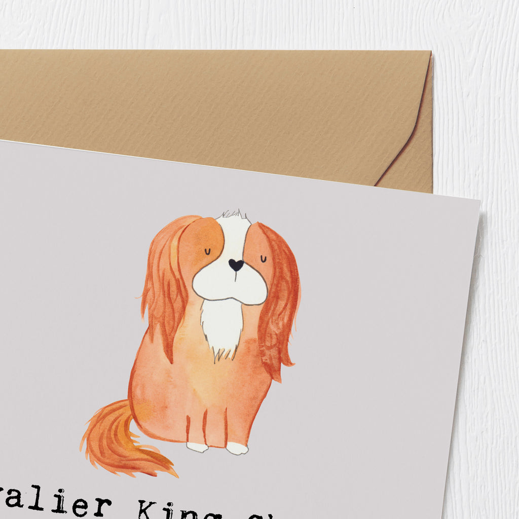 Deluxe Karte Cavalier King Charles Spaniel Begleiter Karte, Grußkarte, Klappkarte, Einladungskarte, Glückwunschkarte, Hochzeitskarte, Geburtstagskarte, Hochwertige Grußkarte, Hochwertige Klappkarte, Hund, Hunderasse, Rassehund, Hundebesitzer, Geschenk, Tierfreund, Schenken, Welpe