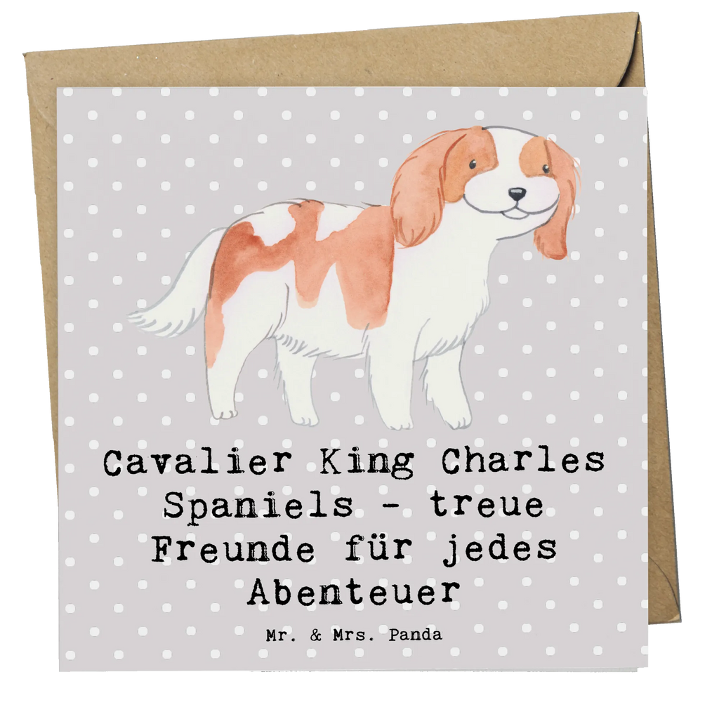 Deluxe Karte Cavalier King Charles Spaniel Freunde Karte, Grußkarte, Klappkarte, Einladungskarte, Glückwunschkarte, Hochzeitskarte, Geburtstagskarte, Hochwertige Grußkarte, Hochwertige Klappkarte, Hund, Hunderasse, Rassehund, Hundebesitzer, Geschenk, Tierfreund, Schenken, Welpe