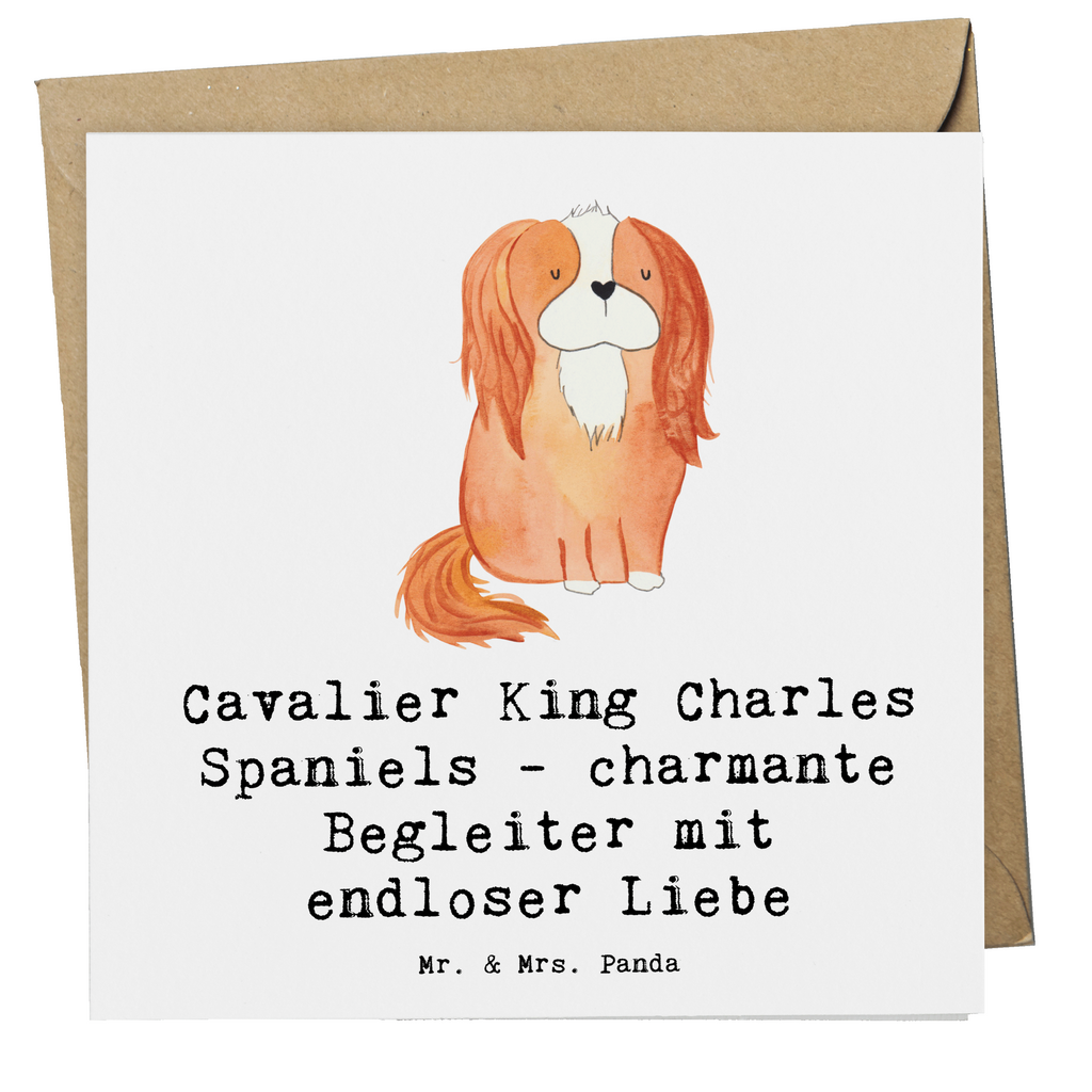 Deluxe Karte Cavalier King Charles Spaniel Begleiter Karte, Grußkarte, Klappkarte, Einladungskarte, Glückwunschkarte, Hochzeitskarte, Geburtstagskarte, Hochwertige Grußkarte, Hochwertige Klappkarte, Hund, Hunderasse, Rassehund, Hundebesitzer, Geschenk, Tierfreund, Schenken, Welpe