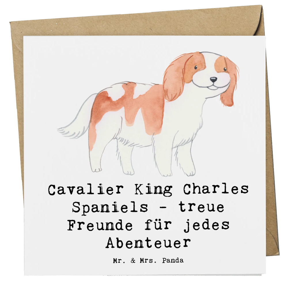 Deluxe Karte Cavalier King Charles Spaniel Freunde Karte, Grußkarte, Klappkarte, Einladungskarte, Glückwunschkarte, Hochzeitskarte, Geburtstagskarte, Hochwertige Grußkarte, Hochwertige Klappkarte, Hund, Hunderasse, Rassehund, Hundebesitzer, Geschenk, Tierfreund, Schenken, Welpe