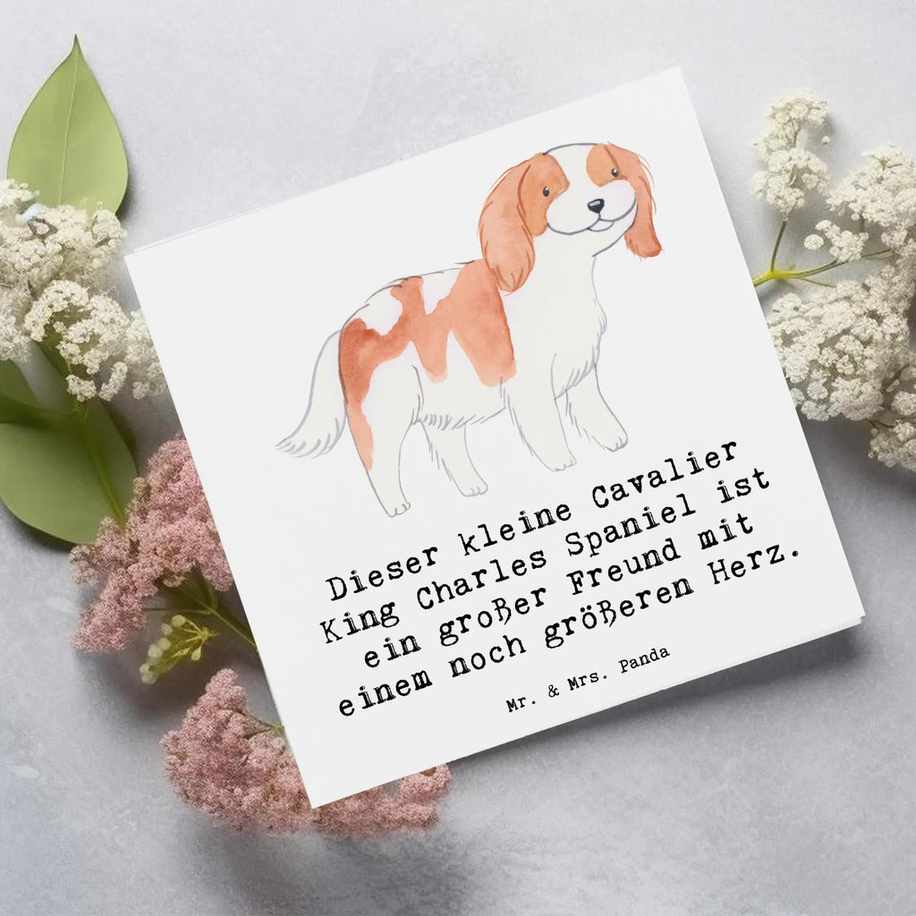 Deluxe Karte Cavalier King Charles Spaniel Karte, Grußkarte, Klappkarte, Einladungskarte, Glückwunschkarte, Hochzeitskarte, Geburtstagskarte, Hochwertige Grußkarte, Hochwertige Klappkarte, Hund, Hunderasse, Rassehund, Hundebesitzer, Geschenk, Tierfreund, Schenken, Welpe